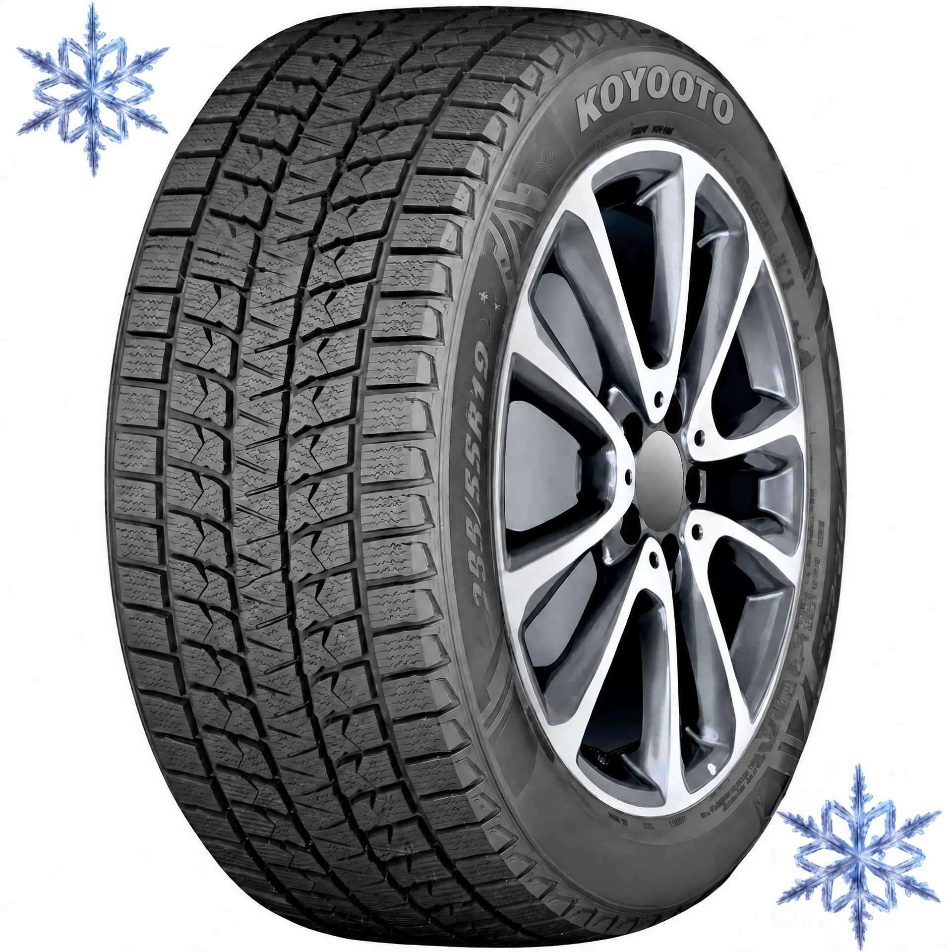 KOYOTO ArcticMaster 23555R19 SUV & Truck Snow Tire KBW100 KOYOOTO KBW100 studless winter passenger car tire tread design